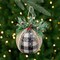 Northlight Plaid with Burlap Christmas Ball Ornaments - 6" (152mm) - Black and White - 4ct